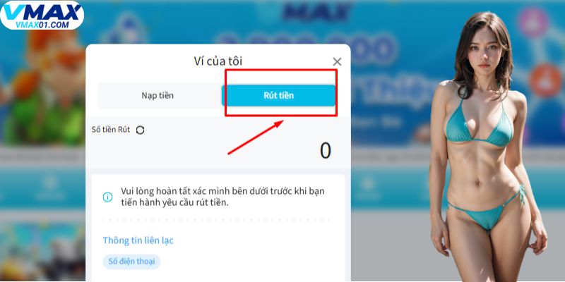 Hướng dẫn rút tiền Vmax Hướng dẫn rút tiền Vmax