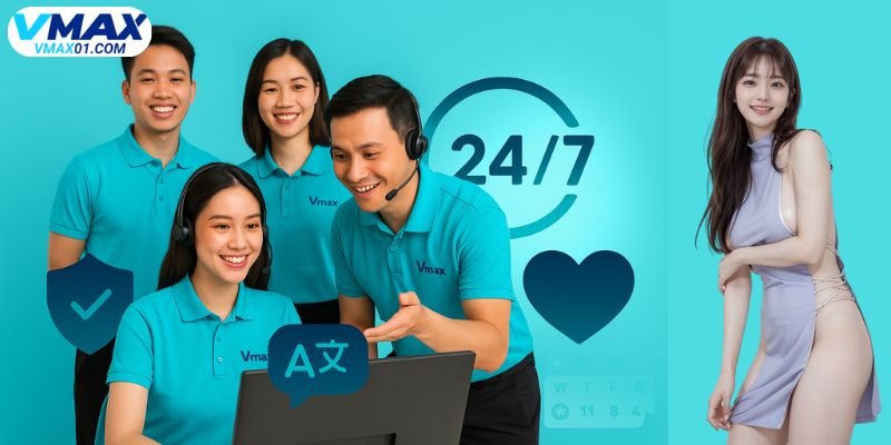 Vmax cam kết hỗ trợ tận tình từ đội ngũ chuyên viên